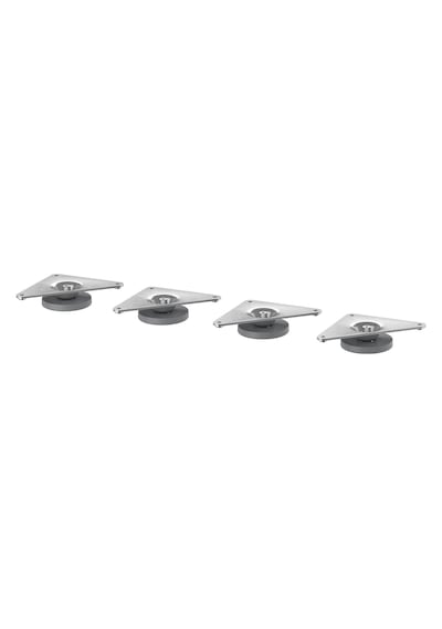 Ikea Eket 4'lü Mobilya Ayağı 8 X 1,9-2,4 Cm Gri