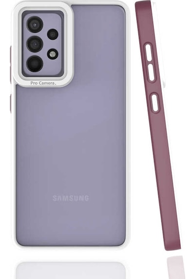Zore Galaxy Uyumlu A52 Kılıf Msra Mima Kapak - Lila Lila