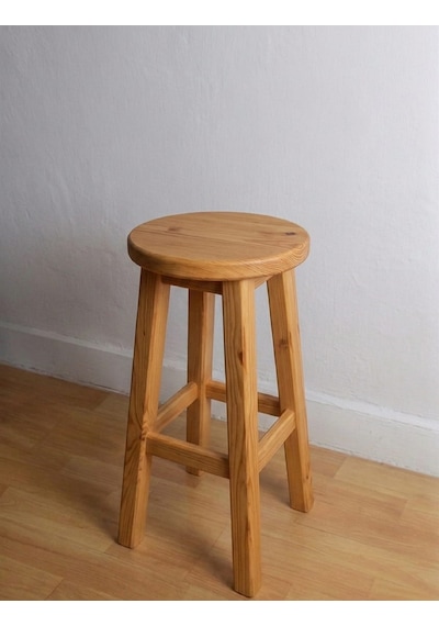 Ahşap Tabure 60 Cm / Arbrestore Çam