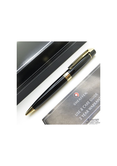 Sheaffer 300 Siyah Altın Tükenmez Kalem Isme Özel Kalem
