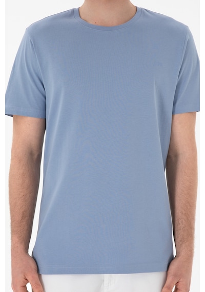 U.S. Polo Assn. Erkek Regular Fit Bisiklet Yaka Mavi Basic Tişört 50305928-VR036