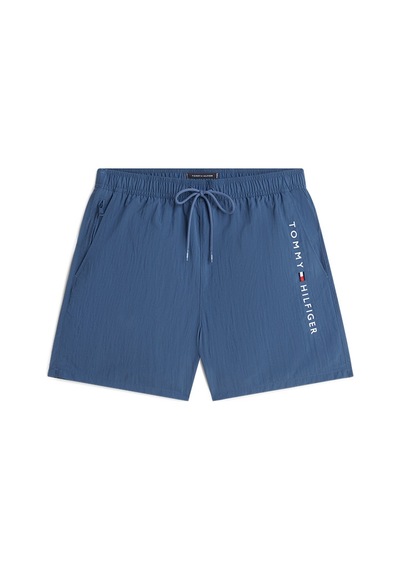 Tommy Hilfiger Medıum Drawstrıng Zip Pocket Erkek Mavi Deniz Şortu - Um0um03748