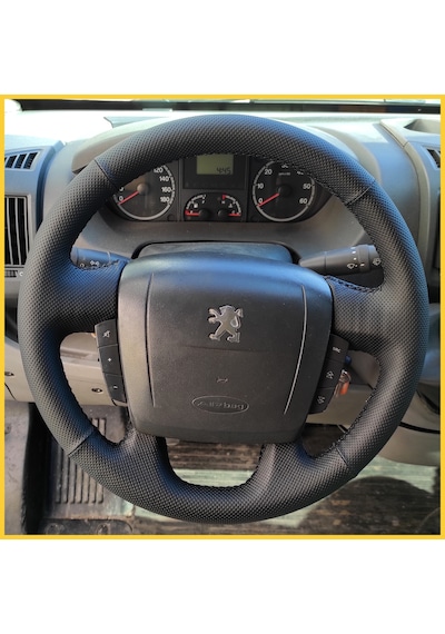 Peugeot Boxer Araca Özel Direksiyon Kılıfı Siyah
