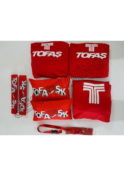 Tofaş Uyumlu Servis Kılıfı,Kemer Pedi,Boyun Yastığı,Ayna Ipi