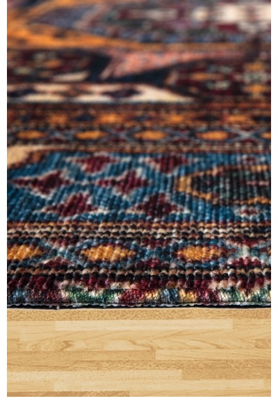 Kilimista Efes 2304 Kolay Temizlenen Dekoratif Yıkanılabilir Balkon Salon Halısı Mutfak Halısı Kilim Yolluk Çok Renkli