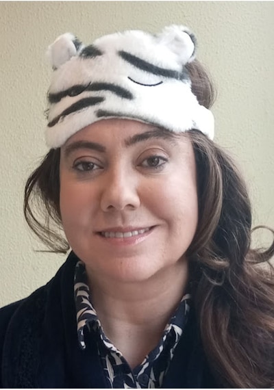 Caş Dekorasyon Zebra Desenli Kulak Detaylı Peluş Uyku Bandı Çok Renkli