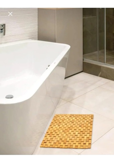 Atbyhome Bambu Banyo Paspası - Kaymaz Taban - Duş Paspası 40 X 60 Cm Çok Renkli
