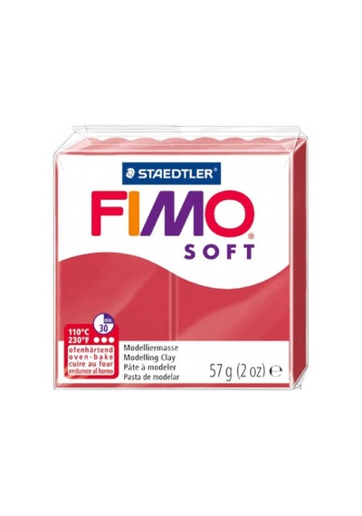 Staedtler Fimo Soft Polimer Kil 57Gr. Vişne Kırmızısı 8020-26