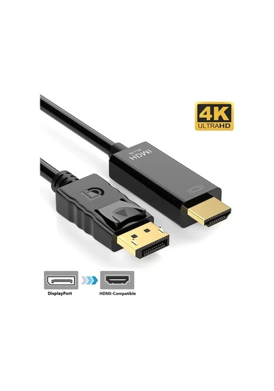 Displayport Hdmı Kablo 1.8 Metre Esnek Kullanım