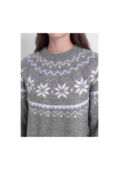 LC Waikiki Alıta Cıty Farkıyla Lcw Modest Gri Triko Desenli Oval Yaka Kadın Kazak Gri - 931687395 Gri LC Waikiki Alıta Cıty Farkıyla Lcw Modest Gri Triko Desenli Oval Yaka Kadın Kazak Gri - 931687395 Gri