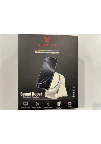 Snapron Sns-9101 Beyaz İnduction Özellikli Rgb Bluetooth Speaker Phone Stand-ambient Light