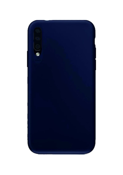 Samsung Galaxy Uyumlu A50 Kılıf Kamera Korumalı Silikon Rubber Arka Kapak Lacivert