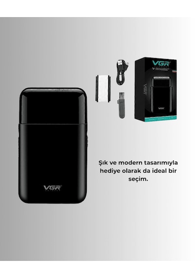 Elektrikli Tıraş Makinesi Çift Başlıklı Suya Dayanıklı Hafif Ergonomik Diğer