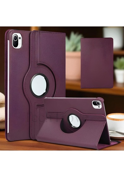 Xiaomi Mi Pad 5 Kılıf 360 Dönebilen Standlı Pu Deri Kılıf Kapaklı Kılıf