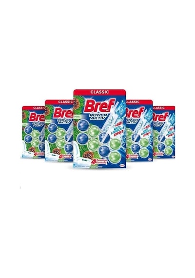 Bref Wc Power Aktiv Duopack Katı Tuvalet Bloğu Çam, 5 X 2'li Paket