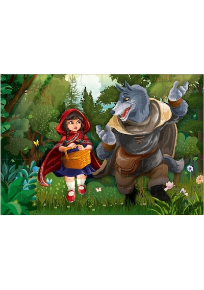 Star Puzzle 2x50 Parça Çocuk Puzzle - Ormandaki Kız 1 Adet