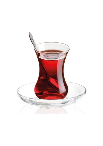 Adenya Sepeti Trace 6'lı Çay Tabağı Seti Çok Renkli
