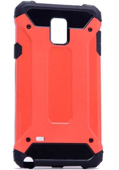 Kilifone - Galaxy Uyumlu Note 4 Uyumlu - Kılıf Çift Katman Zırh Tank Crash Military Kapak - Kırmızı - T2476 Kirmizi