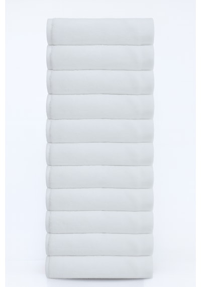 12 Adet Siyah 50 X 90 Cm Mikrofiber El Yüz Kuaför Berber Spor Havlusu Leke Ve Saç Boyası Tutmayan Beyaz