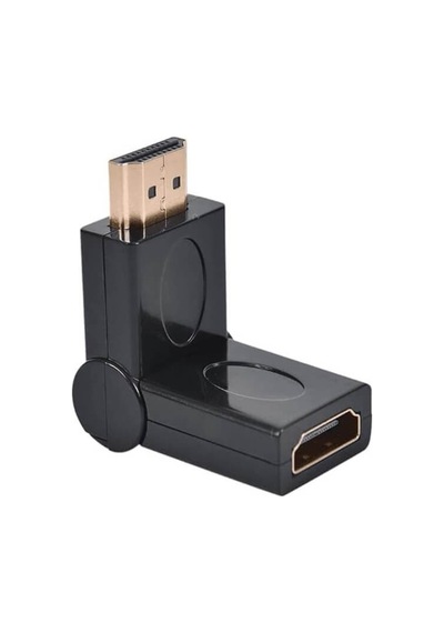 Hdmi Uzatma - Hdmi 90 180 270 Derece Dirsek Oynar Başlıklı Dişi Erkek 4k 3d