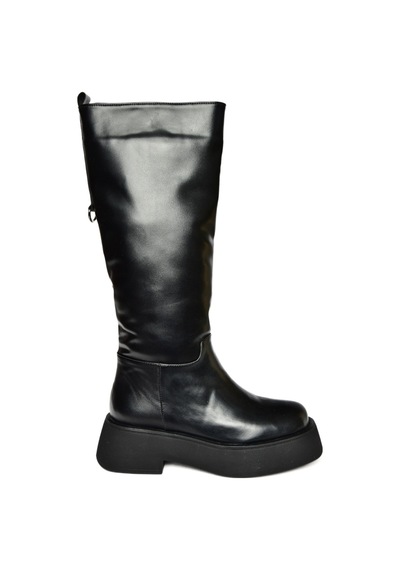 Fox Shoes R610067009 Siyah Kalın Tabanlı Çizme Siyah