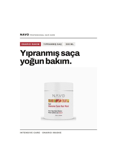 Yıpranmış Saçlar Için Onarıcı Yoğun Bakım Saç Maskesi / Intensive Care Hair Mask