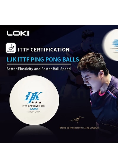 Loki Ljk İttf Onaylı 3 Yıldızlı Maç Topu