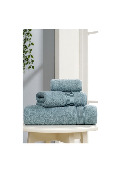 Clara Model 3'lü Banyo Havlu Seti Mint