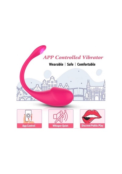 Bluetooth Telefon Kontrollü Pembe Vibratör
