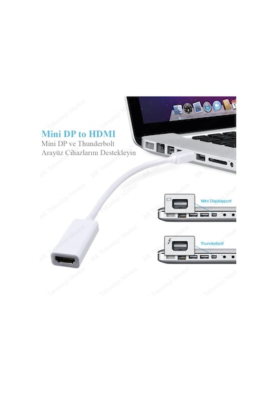 Mini Displayport (Thunderbolt) To Hdmı Dönüştürücü Kablo