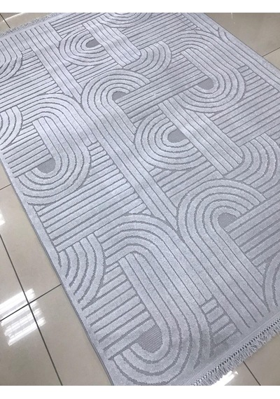 Bünyan Halı Twist 270 Serisi Oturma Salon Yatak Çocuk Odası Halısı Gri