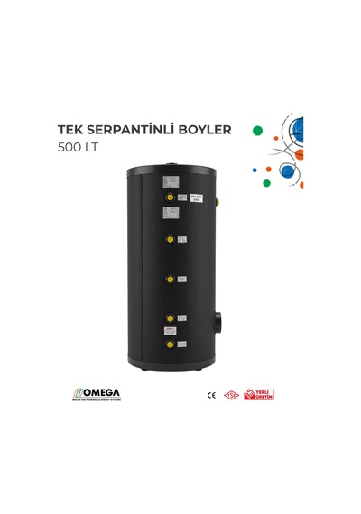 500 L Tek Serpantinli Boyler