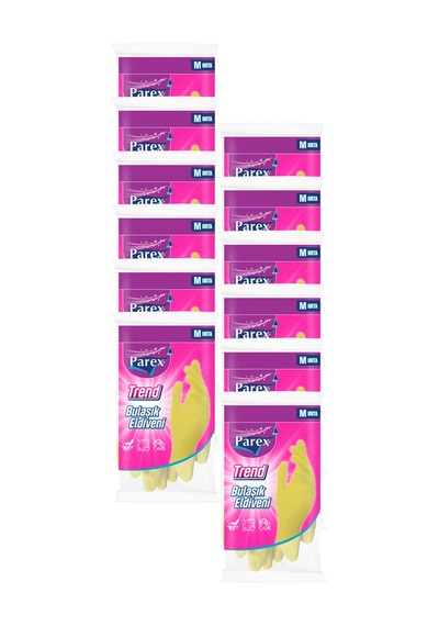 Trend Bulaşık Eldiveni Orta Boy 12 Paket 1 Koli