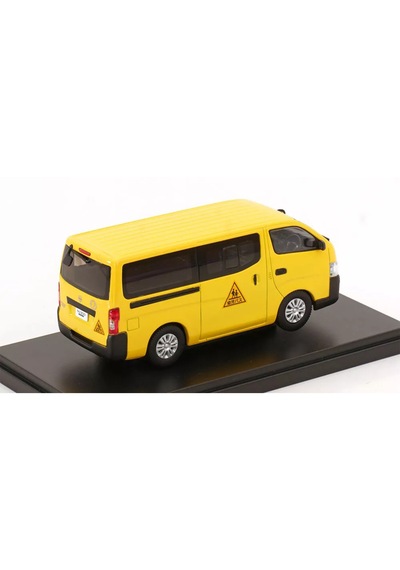 1:43 Ölçek Ebbro 2012 Nissan Nv350 Caravan School Bus Diecast Metal Minyatür Model Araba 10cm