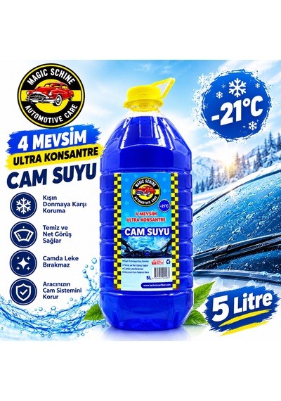 Antifrizli Şampuanlı Cam Suyu 5 Litre