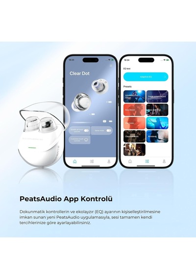 Clear Dot Enc Tws Kablosuz Bluetooth Kulaklık Beyaz