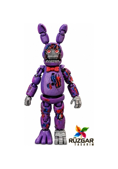 Fnaf Five Nights At Freddy's Withered Bonnie Fnaf Eklemli Oyuncak