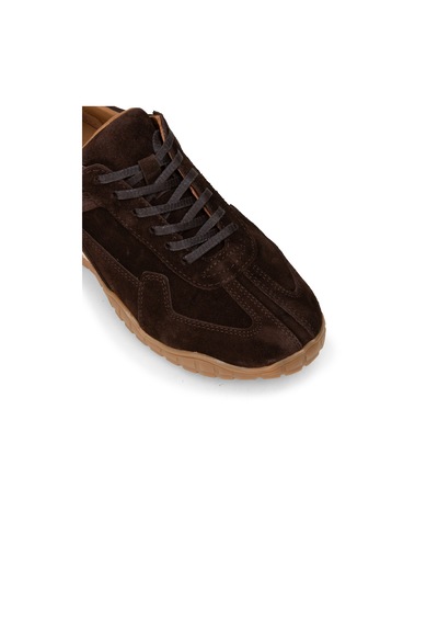 Deery Kadın Hakiki Süet Kahverengi Sneaker Ayakkabı - M5102zkhvc01