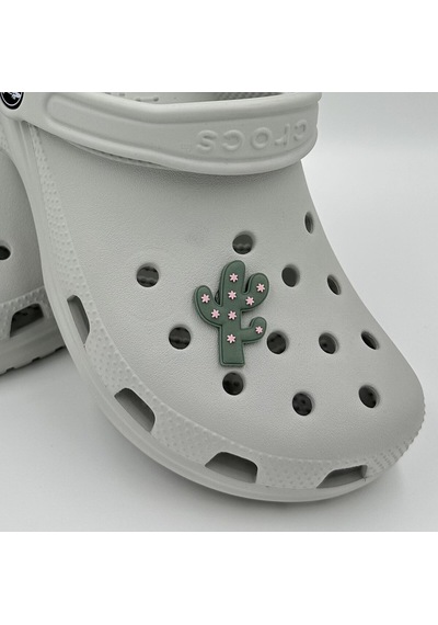 Crocs Terlik Süsü Ve Aksesuarı , Çanta Süsü Jibbitz Çağ Ağacı 01 Görsel Figür Aksesuar Koyu Yeşil-pembe