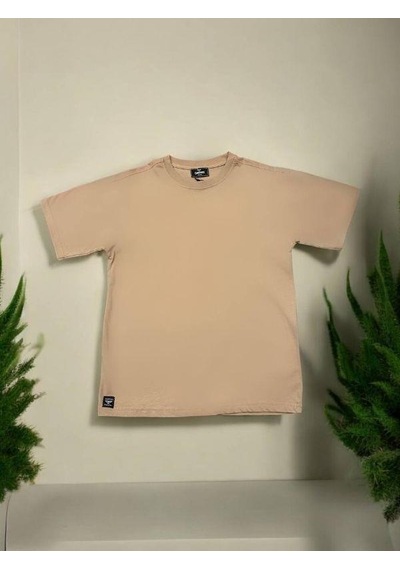 Carinos Erkek Çocuk Basic Pamuklu Tshirt-14555 Kahverengi