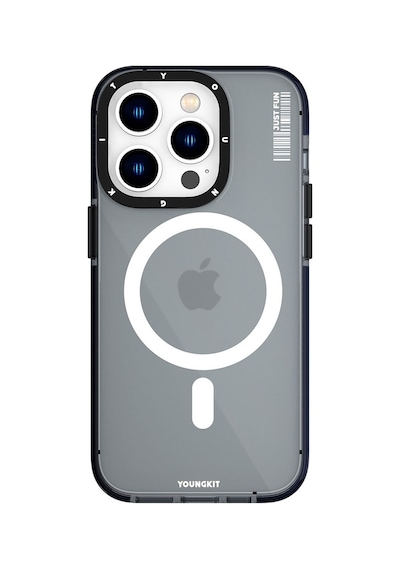 Youngkit Apple Uyumlu iPhone 14 Pro Kılıf Magsafe Kablosuz Şarj Özellikli Crystal Color Kapak