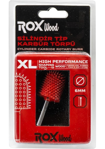 Rox Wood 0286 Karbür Oval Başlı Ahşap Şekillendirme Törpü