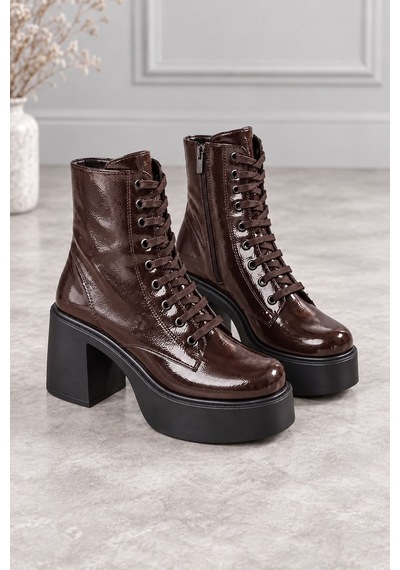 Dabab Shoes Melvıan Kadın Acı Kahve Kırışık Rugan Bağcıklı Fermuarlı İçi Kürklü 8 Cm Kalın Topuklu 3 Cm Platform Acı Kahverengi Dabab Shoes Melvıan Kadın Acı Kahve Kırışık Rugan Bağcıklı Fermuarlı İçi Kürklü 8 Cm Kalın Topuklu 3 Cm Platform Acı Kahverengi