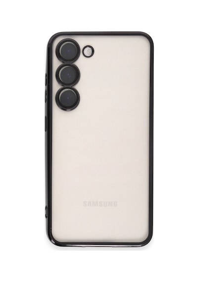 Samsung Galaxy Uyumlu , S24 Kılıf Razer Lensli Silikon - Siyah