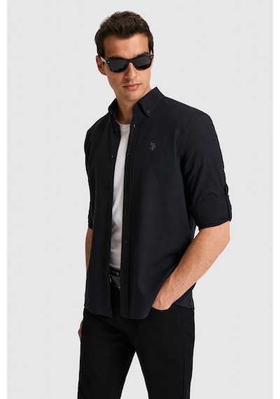 U.s. Polo Assn. Erkek Siyah Gömlek Basic 50324660-vr046