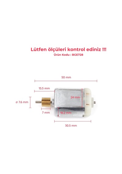 Kapı Kilit 12v Motor 8 Diş Peugeot Citroen Toyota Proace İçin