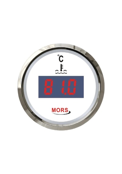 Mors Dijital Hararet Göstergesi 12-24 Volt Beyaz
