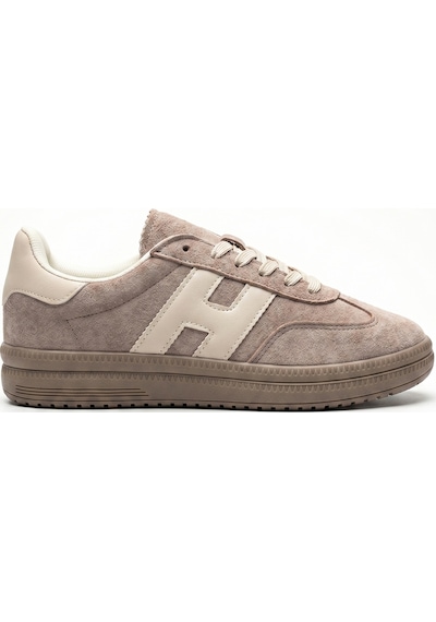 V.S.H Velvet Kadın Vizon Desenli Kadın Retro Spor Ayakkabı Te03-2450
