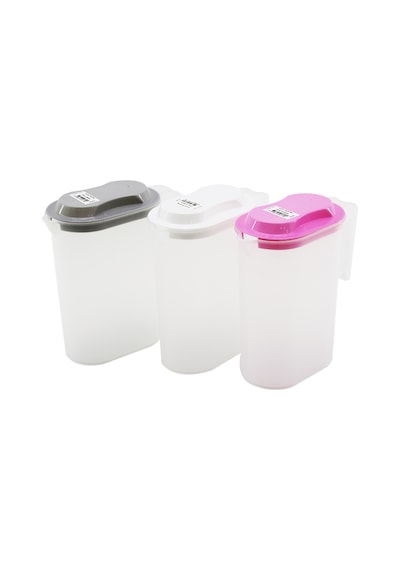 Ölçekli Şeffaf Plastik Sürahi 1500 Ml Renkli Kapak