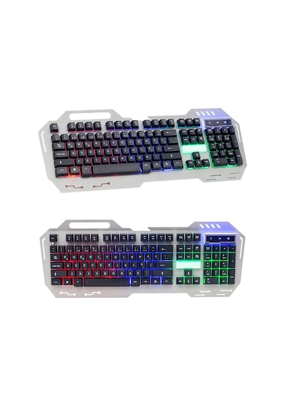 Hello HL-18743 Kablolu Işıklı Metal Kasa Mekanik Hisli Oyuncu Q Klavye